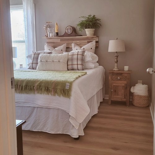 Hardwood flooring in a bedroom by Marquis Floors in Lilburn, GA